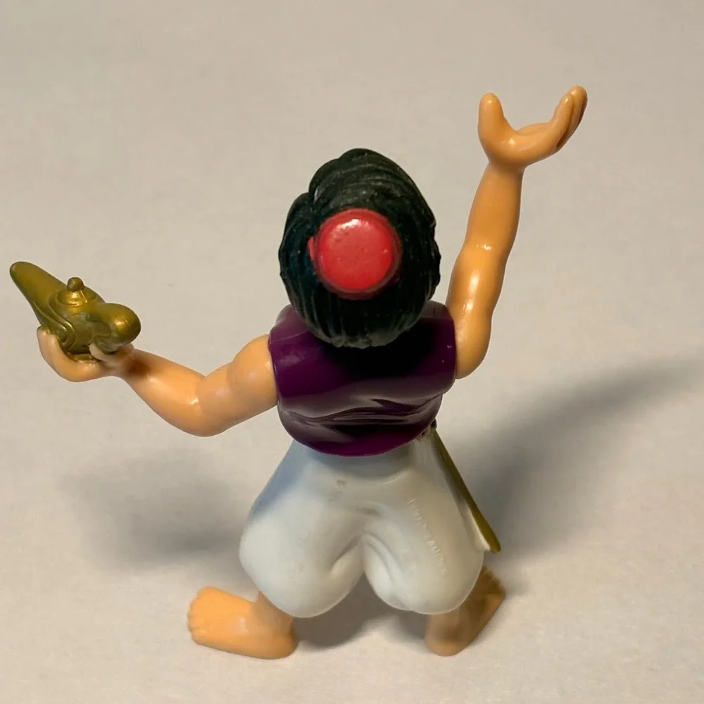 Disney Aladdin Action Figure Unisex Small White Good Vintage Magic Lamp Scimitar